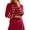Red, variant on Golden Style Ensemble - Elegant Stand Collar for Performances and Drums Majorette Show with Double Design and