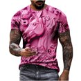 thumbnail image 2 of Weiqiqre T-shirt pour Homme Décontracté à Relief, Imprimé de Course, T-shirt Graphique, Extérieur, Quotidien, Vacances, Manches Courtes, Col Rond, Chandail à Porter au Quotidien, Extérieur, Rue et Centres de Villégiature, 2 of 6