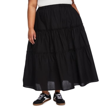 Jupe longue étagée Lane Bryant Plus pour femmes
