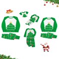 thumbnail image 1 of Christmas Family Pajamas Matching Set Christmas Tree Print Holiday Loungewear Sleepwear PJs, 1 of 7