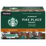 STARBUCKS Pike Place Café rôti, Pochettes de café Keurig, Roast moyen, Smooth, K tasses