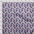 thumbnail image 3 of oneOone Tissu Polyester Lycra Texturé Géométrique Marocain Imprimé 1 Yard 56 Pouces de Large, 3 of 4