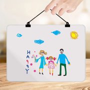 Aufmer 1 Pcs Magnetic Memo Board for Office and Home, Double Sided Dry Erase Whiteboard, Student School Writing Board with Magnets, Multifunctional Display Board for Notes and Photos Gift