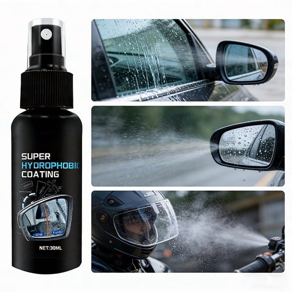 Todaioua Car Glass Water Repellent Ceramic Coating 30ml for Windshield Windows Mirror Rainproof Hydrophobic Sealant Spray for SUV Truck Maintenance
