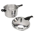 thumbnail image 2 of Thickened Aluminum Pressure Cooker, Cookware Pressure Canner Rice Cooker  Valves With Steaming Plate, Stovetop Pressure Canner Compatible With Gas Stove Induction Cooker, 2 of 8