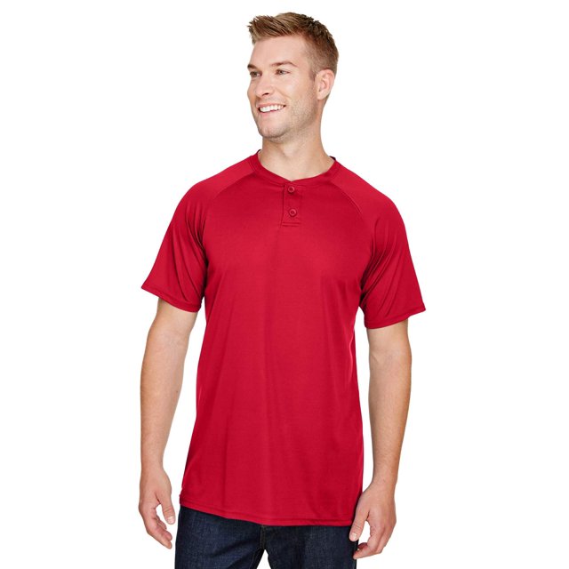 Augusta sportswear Men's Attain Wicking Two Button Baseball Jersey