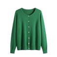 thumbnail image 1 of Cameland Cardigan Veste Chandail Uni à Col Rond pour Femmes Chandail à Col Rond, 1 of 7