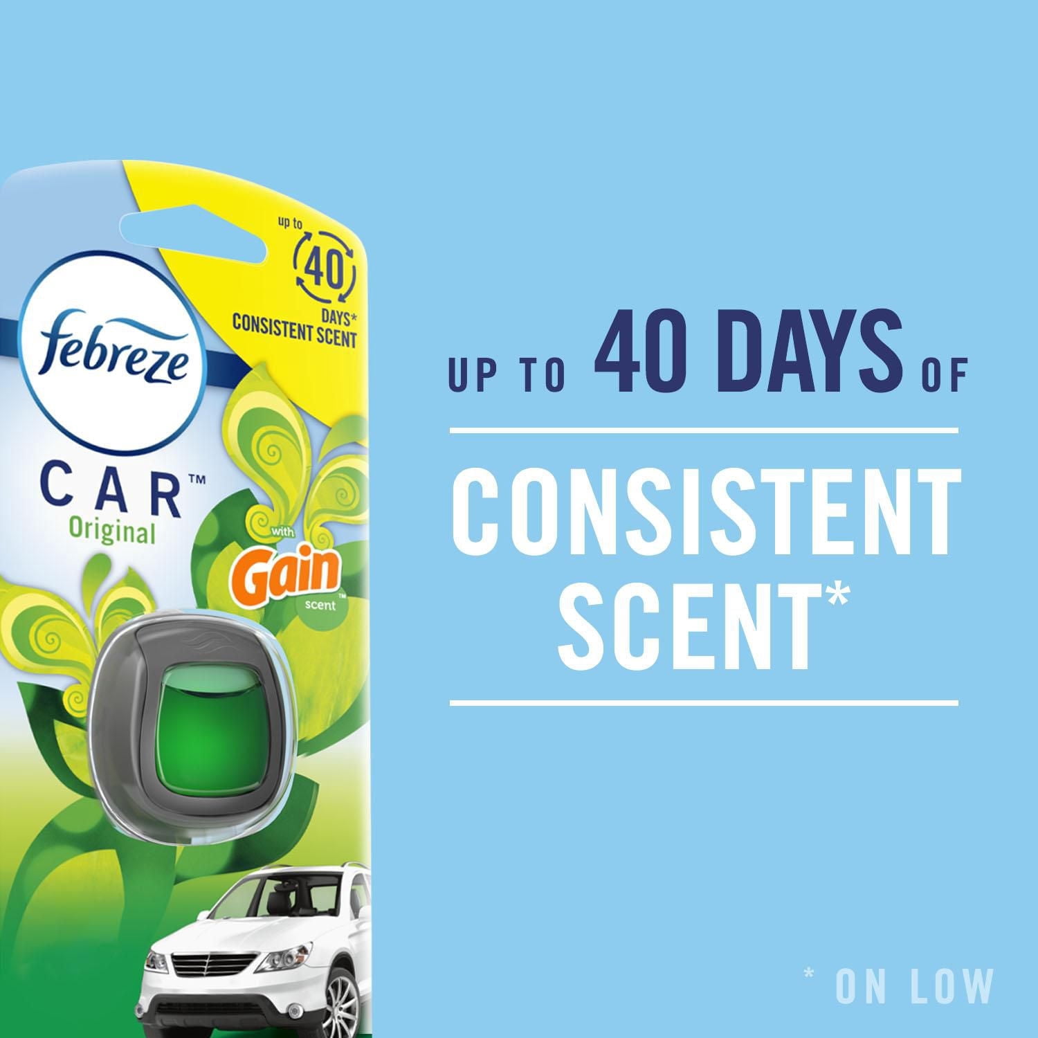 Assainisseur d’air sous forme de pince pour bouche d’air Febreze AUTO