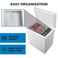 thumbnail image 3 of Kenmore 7 Cu. Ft. Convertible Chest Freezer/Refrigerator, 198L, Garage-Ready, Manual Defrost, Energy-Efficient, White, 3 of 10