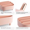 thumbnail image 4 of RKSTN storage box Makeup Organizer, Compact Desktop Skincares Display Case, 4 Spaces Eyeshadow Pallet Cosmetics Storage For Bathroom Countertop And Bedroom Vanity Dresser, 4 of 5