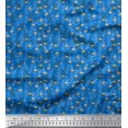 thumbnail image 1 of Soimoi Poly Georgette Fabric Moroccan,Stripe & Beetle Insects Print Fabric by Yard 52 Inch Wide, 1 of 3