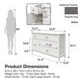 thumbnail image 3 of Mr. Kate Stella Wide Dresser, White, 3 of 9