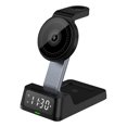 thumbnail image 2 of Chmadoxn Wireless Charger,Portable Charger Wireless Charging Station With Digital Alarm Clock Charging Station For Multiple Devices 15W Wireless Charger Stand IOS And Android plastics Wireless charge, 2 of 9