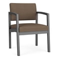 thumbnail image 1 of Fauteuil d'Appoint pour Réception et Salle d'Attente Lenox en Acier / Acier Charbon / Brun, 1 of 5