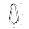 thumbnail image 1 of Ymiko 2Pcs Heavy Duty Carabiners For Kids Swing Climbing Hammock Keychain Bottle Chain, 1 of 7