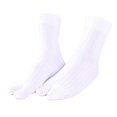 thumbnail image 3 of TISHITA Elastic Cotton Tabi Socks 2 Toe Socks Flip-Flops Socks Unisex White, 3 of 8