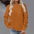 thumbnail image 2 of hotojiny Workout Tops for Women Plus Size Long Sleeve Crewneck Sweatshirt Oversized Lightweight Basic Pullover Fall 2025, 2 of 6