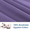 thumbnail image 4 of Zippered Pillowcases Covers Egyptian Cotton 2-Pack (20 x 30 Inch, Purple), 4 of 5