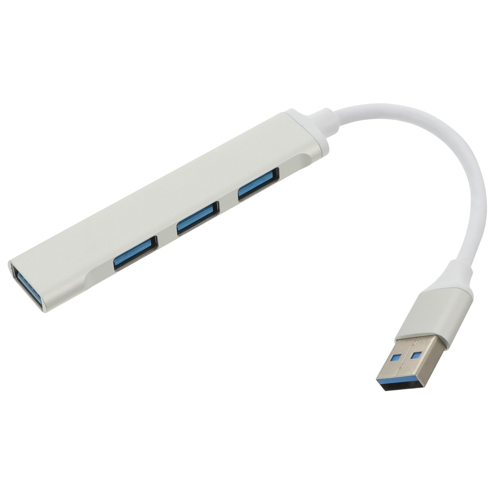 1Pc Aluminium Alloy USB Hub Office Laptop 4 Port USB Hub Portable Splitter