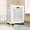 White, variant on Dvkptbk Collapsible Laundry Basket with Wheels and Handle, Plastic Foldable Laundry Hamper, Versatile Portable Storage Basket Dirty Clothes Hamper, Toy Storage Basket