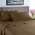 thumbnail image 5 of EIGTHTAIL Fresh Linen Collection 600 Thread Count Hotel Striped 100% Egyptian Quality Cotton Deep Pocket Sheet Set (King  Gray), 5 of 5