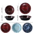 thumbnail image 3 of Qeeadeea Small Round Baking Dish Set Of 2, Colorful Ceramic Casserole Dish, Round Ceramic Pie Plate-red-14cm, 3 of 7