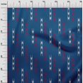thumbnail image 2 of oneOone Cotton Cambric Fabric Arrow Sign Kasuri Print Fabric BTY 56 Inch Wide, 2 of 4
