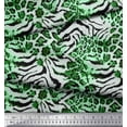 thumbnail image 3 of Soimoi Green Poly Georgette Fabric Leopard & Wild Animal Skin Fabric Prints by Yard 42 Inch Wide, 3 of 3