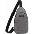 thumbnail image 1 of Mini Sling Bag for Men Chest Bag Utility Crossbody Backpack For Hiking Travel Sports Running,Gray, 1 of 7