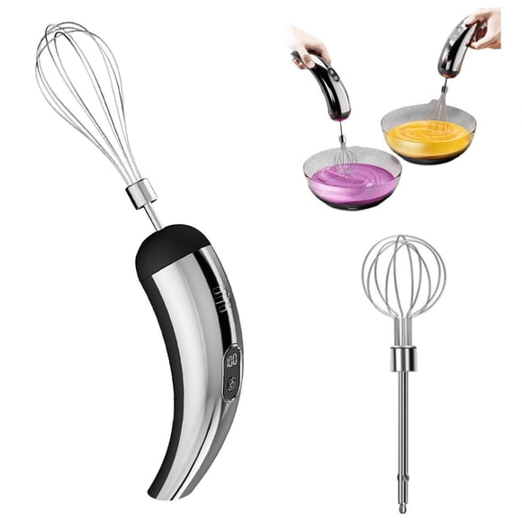 Fouet Portatif Sans Fil à Main pour la Cuisson à la Maison, Gâteau et Crème Mini.