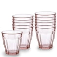 thumbnail image 1 of Duralex Picardie Gobelets Rose en Verre 250ml, Ensemble de 12, 1 of 3