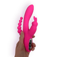 thumbnail image 2 of V For Vibes Triple Rabbit Vibrator Ambrosia - Pink, 2 of 4
