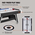 thumbnail image 3 of VEVOR Air-Powered Hockey Table, 72" Indoor Hockey Table for Kids and Adults, LED Sports Hockey Game with 2 Pucks, 2 Pushers, and Electronic Score System, 3 of 9