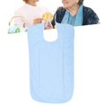 thumbnail image 1 of Bavoir Adulte, Bavoir Réutilisable et Lavable Imperméable Ajustable Lavable en Machine et à Sec. avec Attrape-Miettes Optionnel pour Adulte Senior Personnes Âgées, 1 of 8