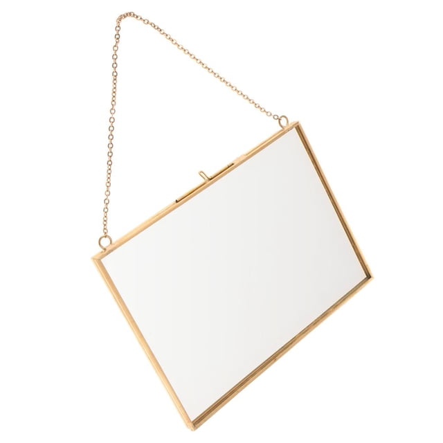 GUOOL Industrial Hanging Glass Photo Frame Picture Specimen Frame 18x13cm #A A 18x13cm