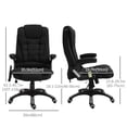 thumbnail image 3 of Vinsetto Massage Office Chair with 6-Point Vibration, Black, 3 of 10