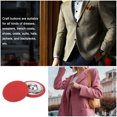 thumbnail image 5 of Unique Bargains 20pcs 44L Fabric Cloth Covered Button 28mm Round Metal Shank Sewing Buttons for Suits Dress Blouses, Red, 5 of 5