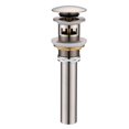 thumbnail image 1 of Pop-Up Bathroom Sink Drain with Overflow Brushed Nickel, 1 of 8