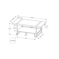 thumbnail image 4 of Monarch Specialties Coffee Table, Accent, Cocktail, Rectangular, Living Room, 48"l, Metal, Laminate, Black, Contemporary, Modern, 4 of 4