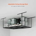 thumbnail image 2 of 3x8ft Heavy Duty Metal Overhead Garage Storage Rack, 22'' to 40" Height Adjustable Garage Ceiling Storage Racks, 600lbs Weight Capacity, 2 of 8