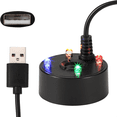 thumbnail image 3 of Mist Maker, USB Port 4 Color LED Lights Mini Mister Fog Machine, Indoor Fountain Garden Pond Water Fogger Atomizer Black, 3 of 7