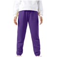 thumbnail image 4 of CHUANK Kids Boys Girls Sweatpants Workout Pants High Waisted Drawstring Trackpants Cinch Bottom Trousers, 4 of 5