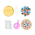 thumbnail image 3 of RKSTN Kitchen Utensils Set Kitchen Essentials Crafts Mosaicss Tile Set Wooden Cup Mats Mixed Color Mosaicss Set Crafts Pack 6ml Kitchen Decor, 3 of 5