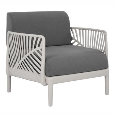 Fauteuil de patio modulaire Leaf de Patioflare, gris
