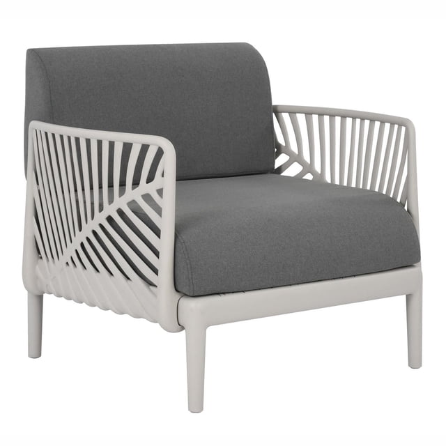 Fauteuil de patio modulaire Leaf de Patioflare, gris