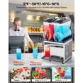 thumbnail image 3 of VEVOR Commercial Slushy Machine 15Lx2 Tank Margarita Smoothie Frozen Drink Maker, 3 of 9
