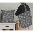 thumbnail image 5 of Soimoi Gray polyester Crepe Fabric Snow Flakes Floral Fabric Prints By Yard 42 Inch Wide, 5 of 5