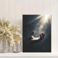 thumbnail image 2 of Spiritual Hand Reaching Light Canvas Wall Art 15.75x11.81 Inches, 2 of 8