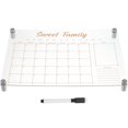 thumbnail image 4 of LEEYNEERTransparent Acrylic Dry Erase Board for Desk Weekly Planner Fridge Calendar 1, 4 of 8