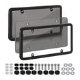 thumbnail image 1 of Universal Frame Cover, Holder, Car Plate Frame, Number Plate with Screws for Front and Rear Car Tags Truck Vehicles , Black, 1 of 7